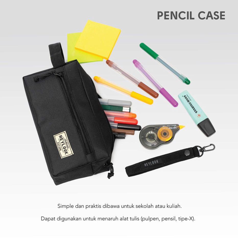 

HEYLOOK Official Tempat Pensil Kotak Pensil Pencil Case Kostak Anak Atk Sekolah Kuliah Kantor Kerja