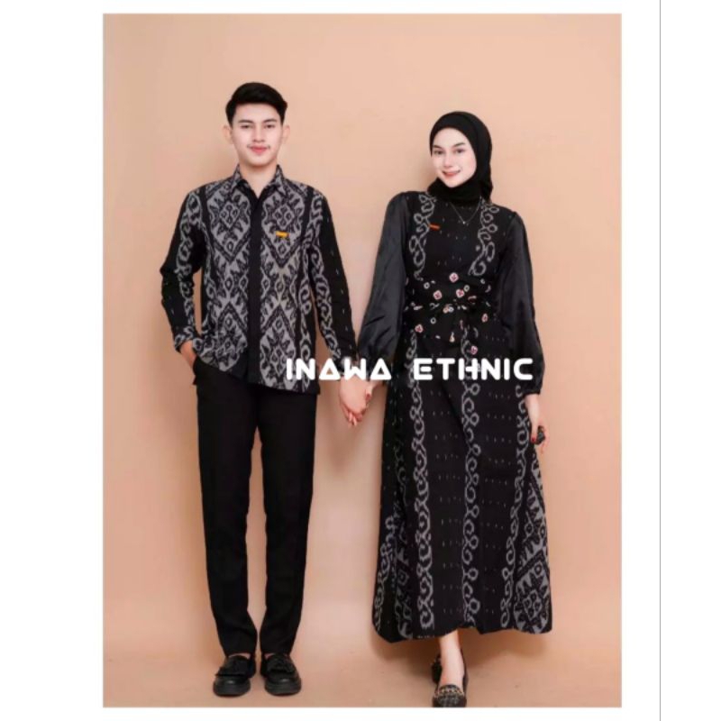 BAJU COUPLE TENUN KONDANGAN TERBARU - DRESS TENUN COUPLE - DRESS COUPLE PASANGAN