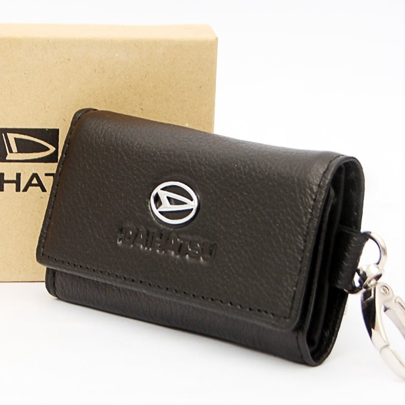 HJ6 Dompet STNK DAIHATSU  Panjang 1 kulit asliMobil DAIHATSU Gantungan Kunci Motor STNK Motif Kulit 