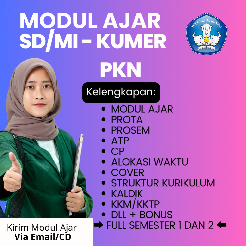 

MODUL AJAR PKN KELAS 4,5,6 SD/MI KURIKULUM MERDEKA FULL 1 TAHUN