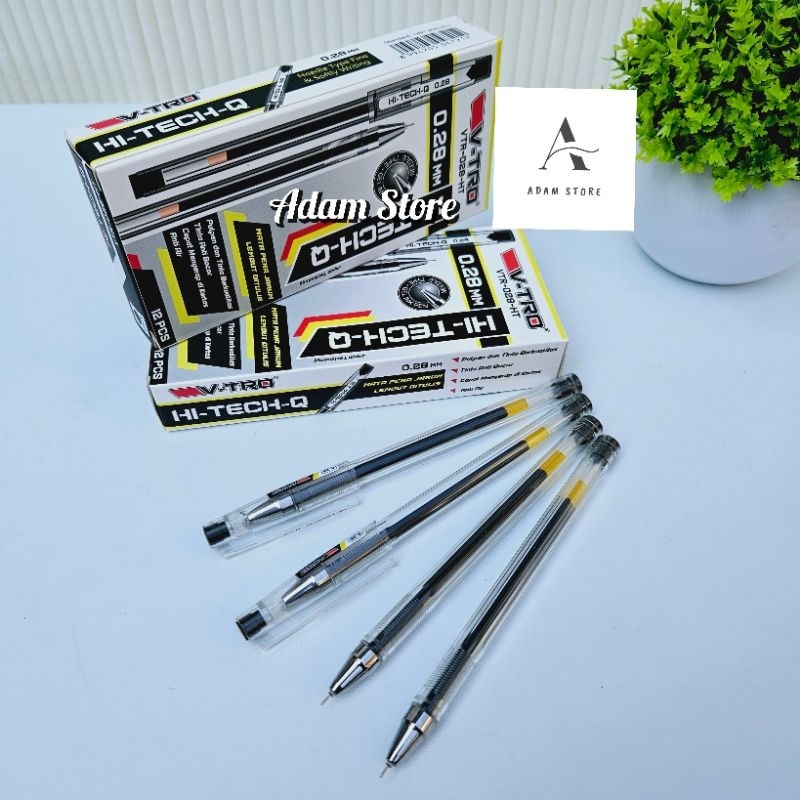 

Pulpen pena HI-TECH-Q v-tro 0,28 mm 1 pack isi 12 pcs