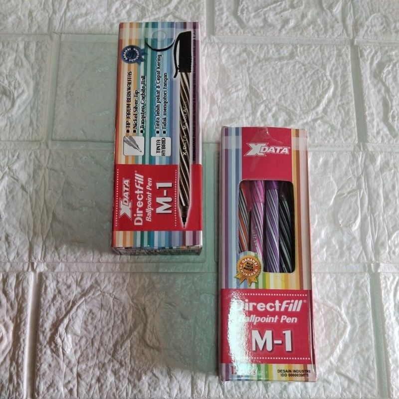 

(1pack isi 12 pcs ) Pulpen x Data M-1/Bolpen Ulir/Pen Ulir/Pulpen Ulir Murah