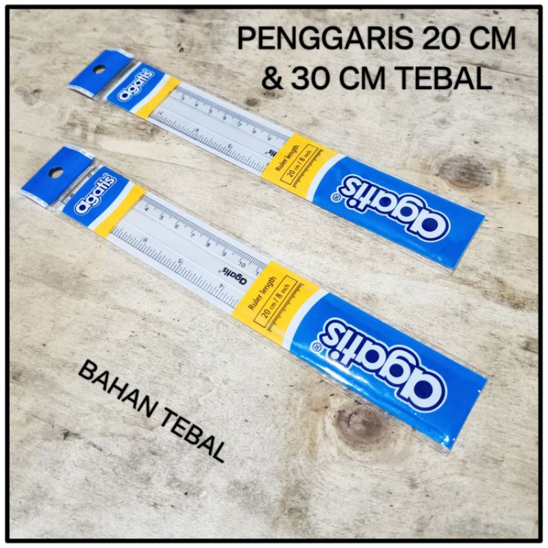 

1 Pcs Penggaris Plastik 30,20 Cm Tebal