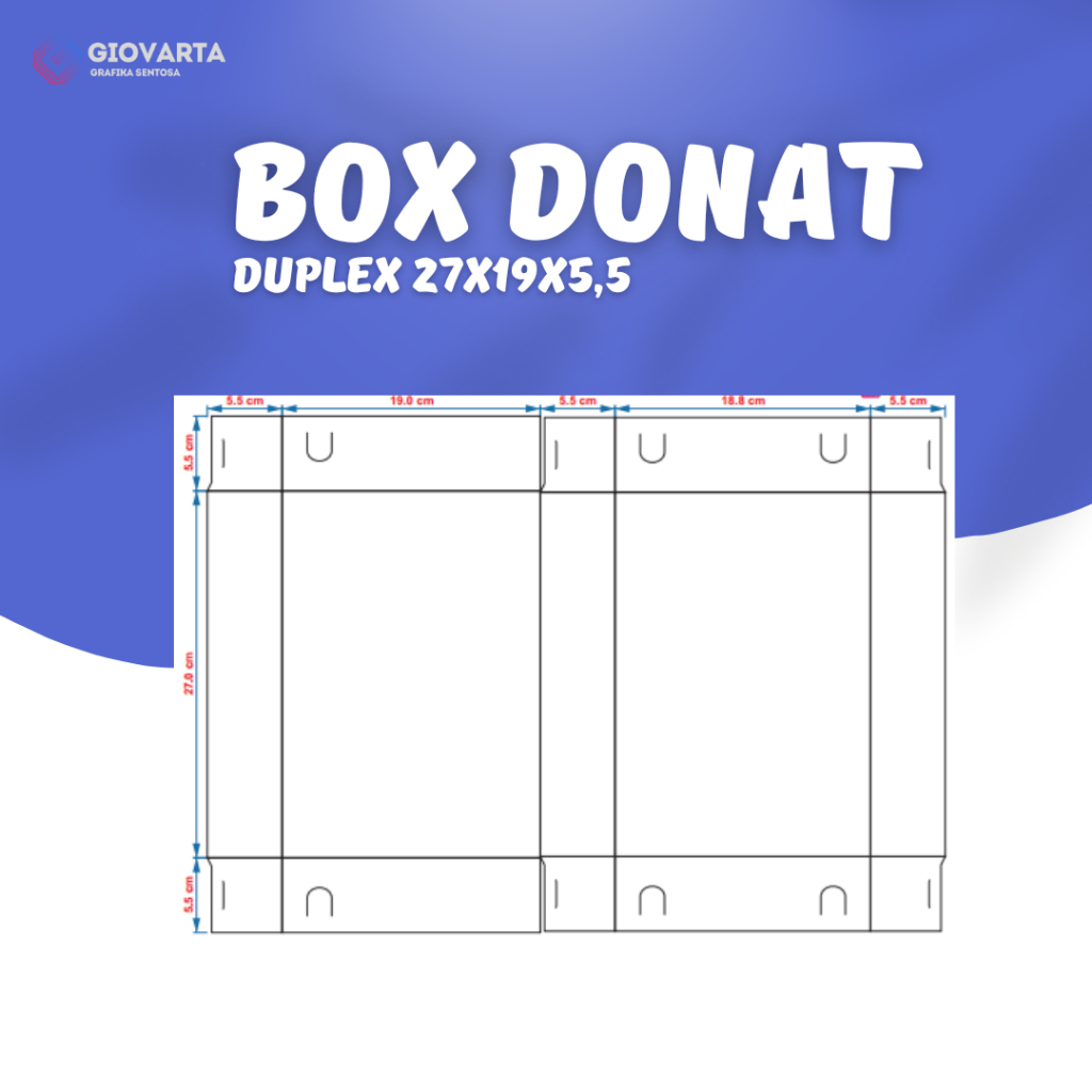 

Box Donat Kekinian 27x19x5,5 / Box Donat Murah / Box Brownies / Box Custom / Bahan Duplex 350