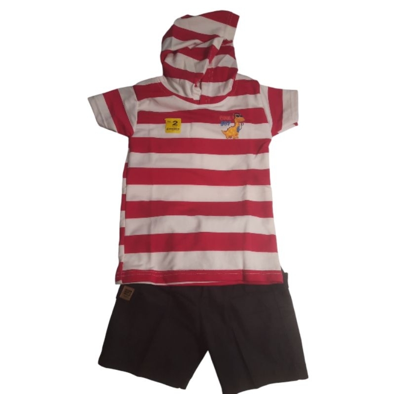 Setelan celana cargo boomboobee baju hodie