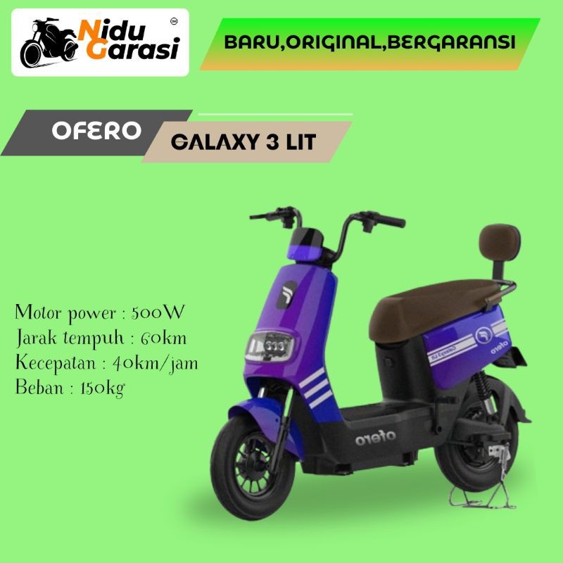 SEPEDA LISTRIK OFERO GALAXY 3 LIT