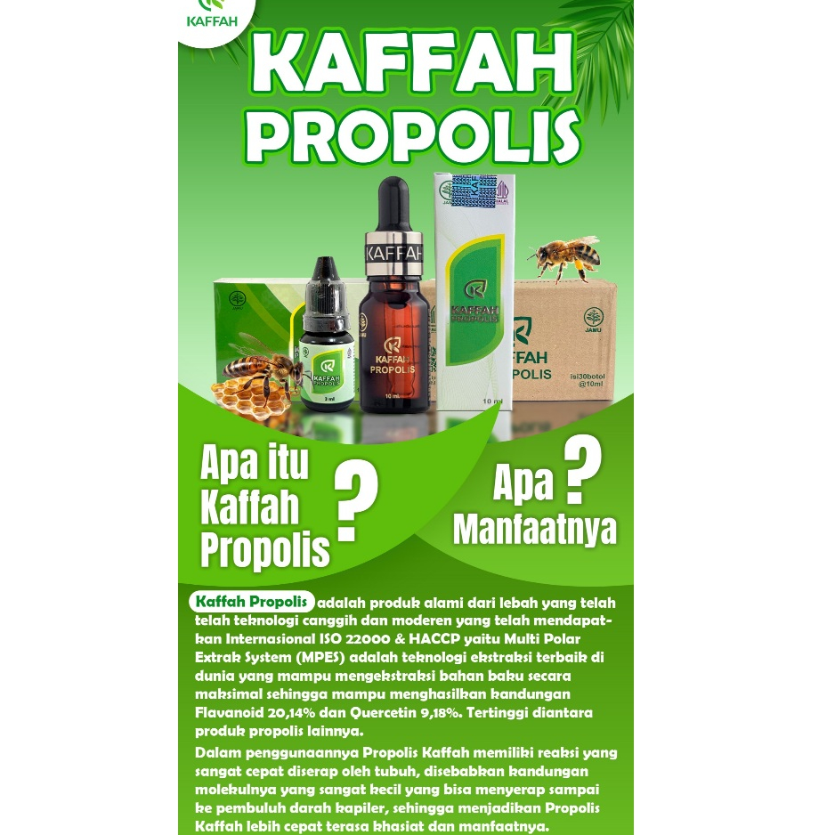 3 Botol Kaffah Propolis Menjaga Stamina Tubuh & Ikhtiar Kesehatan