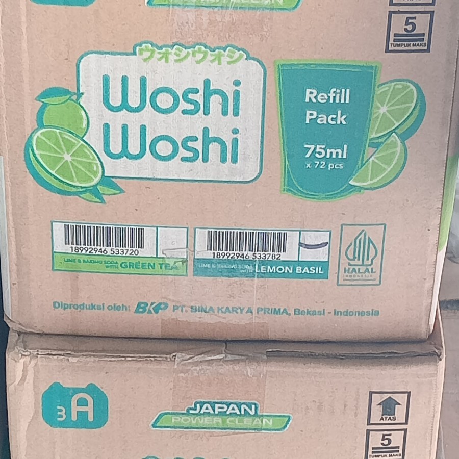 PROMO WOSHI WOSHI CAIRAN CUCI PIRING 75ML -- 1 DUS ISI 72 PCS