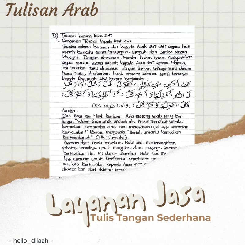 Layanan Jasa Tulis Tangan Sederhana per Halaman, Hard File (Fisik)