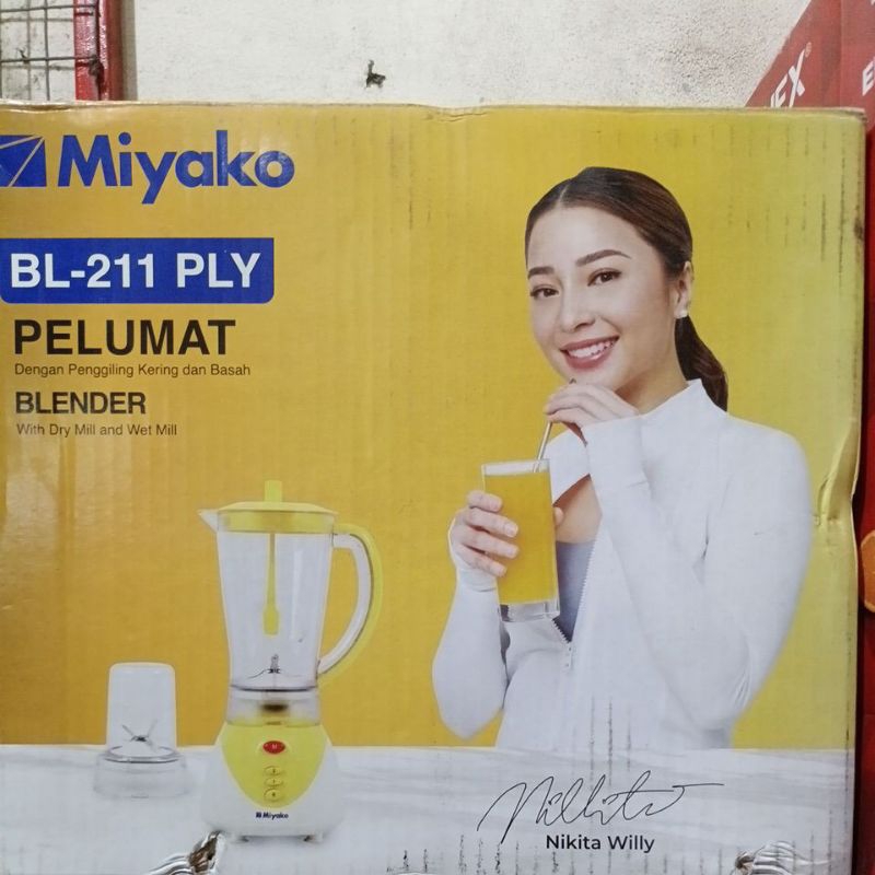 BLENDER MIYAKO BL-211 PLY gelas plastik 2litr