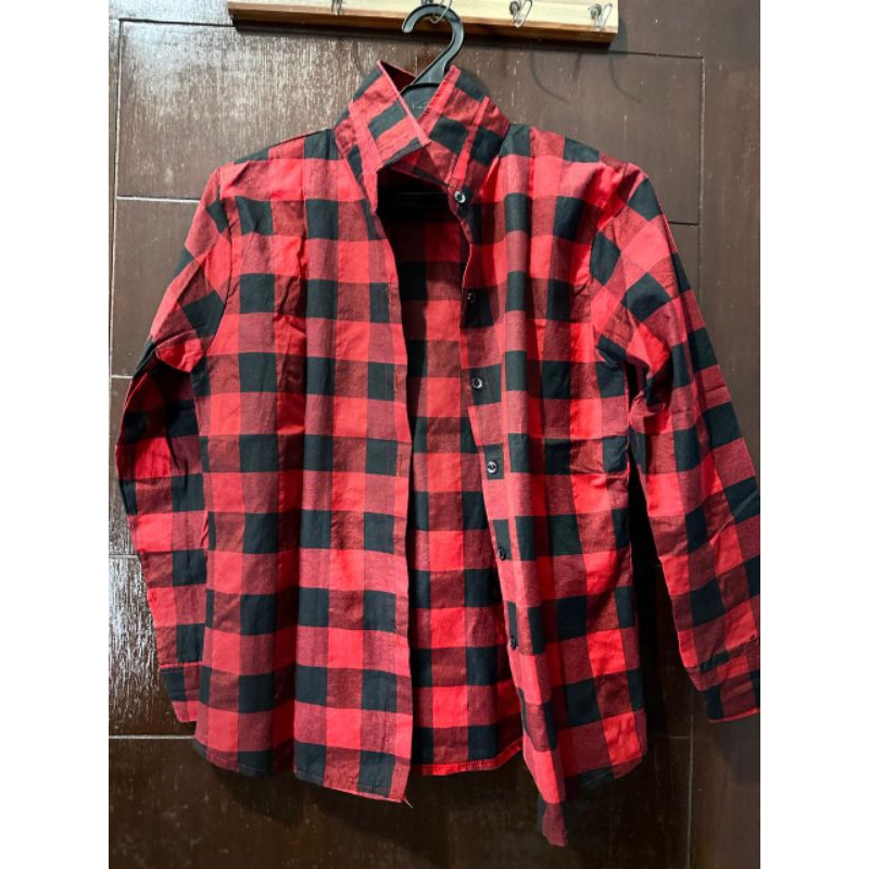 PRELOVED KEMEJA KOTAK-KOTAK WANITA CASUAL