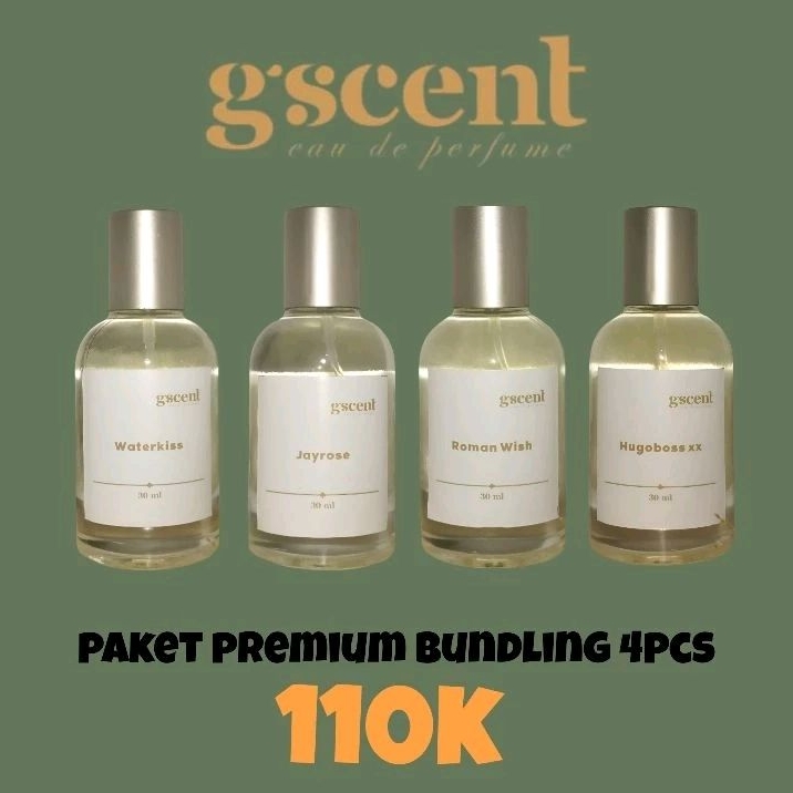 

PAKET BUNDLING PREMIUM 110K GET 4 AROMA PARFUM By gscent