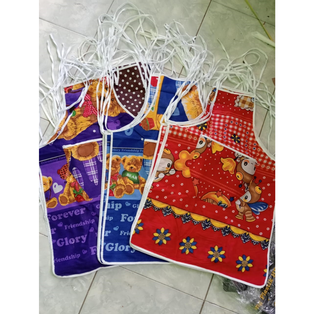 celemek kain dewasa polkadot celemek masak Dewasa apron karakter