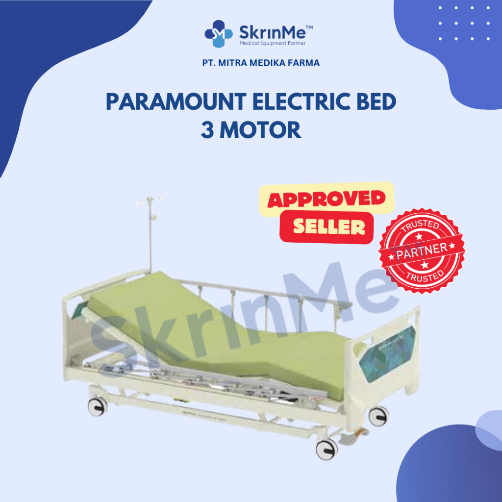 PREMIUM BED PARAMOUNT ELECTRIC 3 MOTOR RAILING - BED PASIEN PARAMOUNT