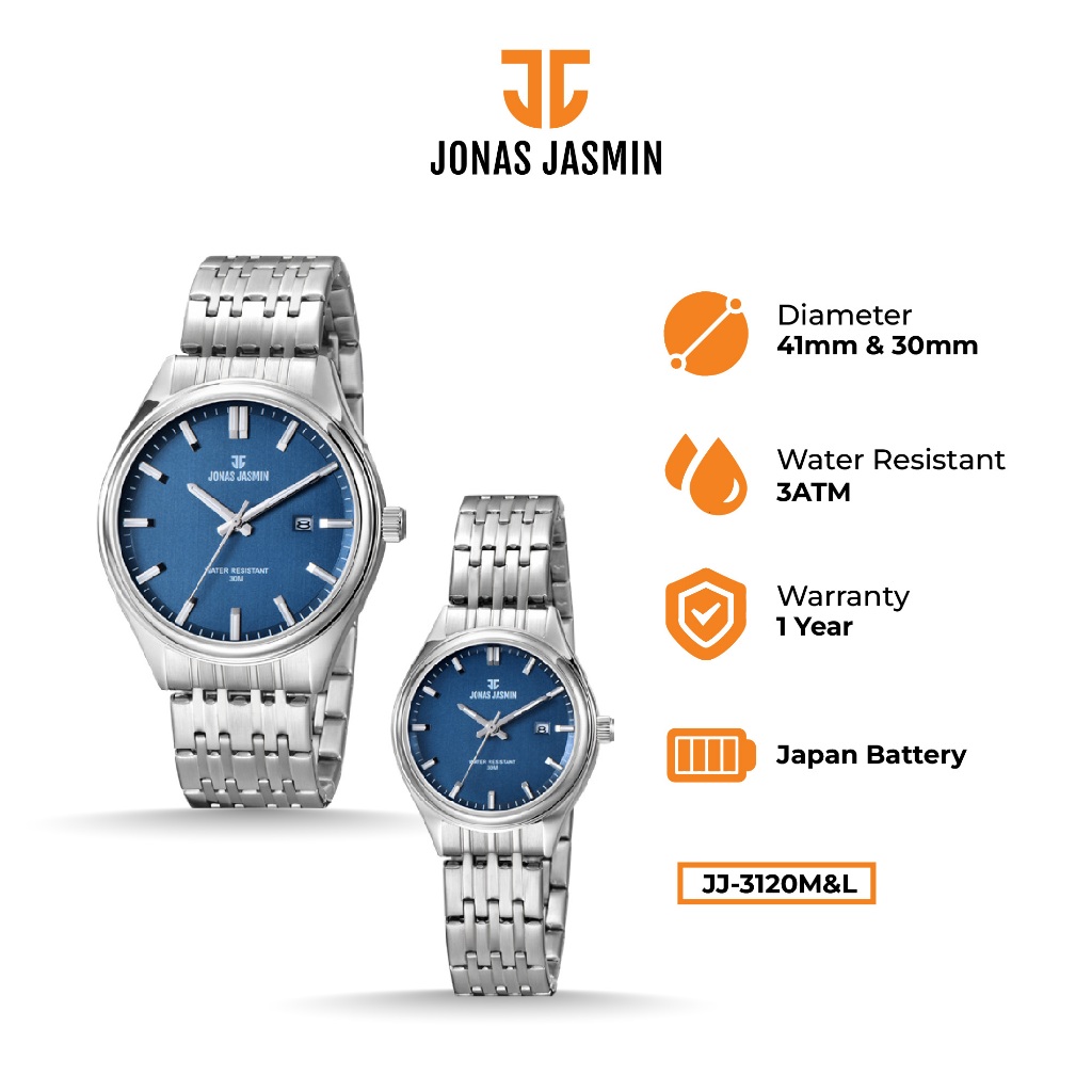 Jonas Jasmin - Jam Tangan Couple Analog JJ-3120M/JJ-3120L