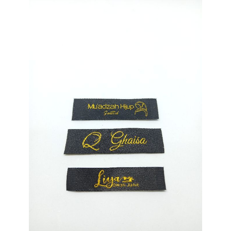 

Label woven / label baju / merk baju ukuran standar