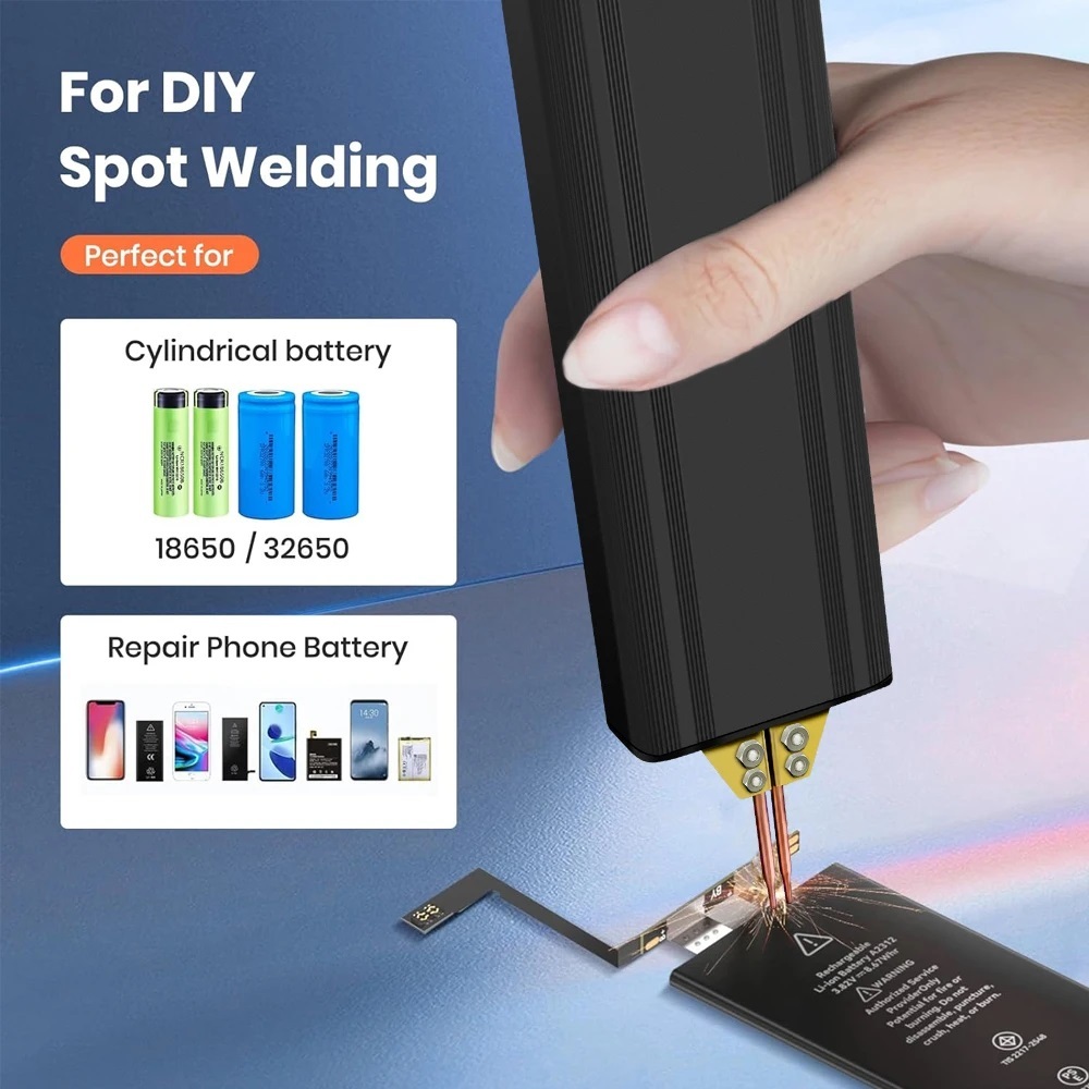 Mesin las Spot DIY untuk 18650 baterai, pena Las Spot genggam pemicu