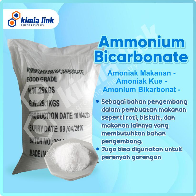 

Ammonium Bicarbonate / Amoniak Kue