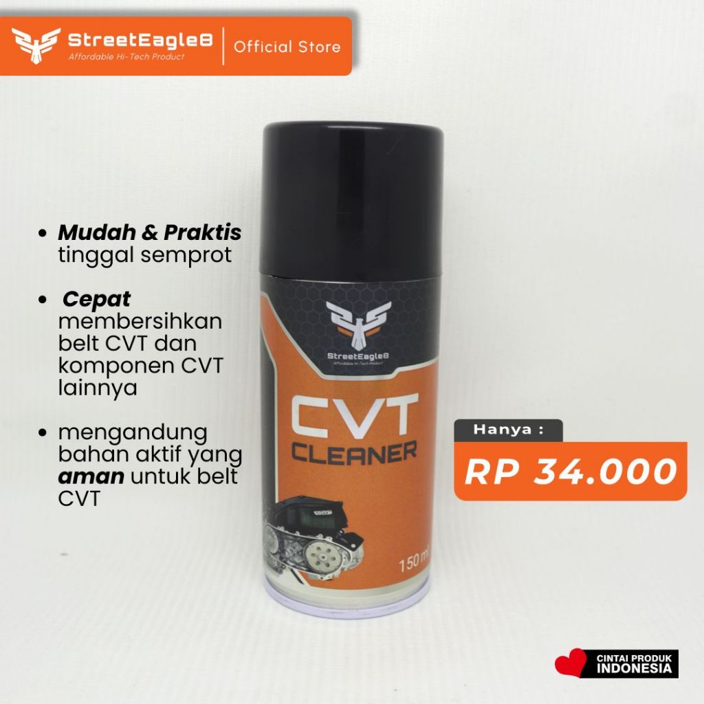 CVT CLEANER / PEMBERSIH CVT / V-BELT CLEANER / PEMBERSIH V-BELT / STREET EAGLE 8 CVT CLEANER - 150ML