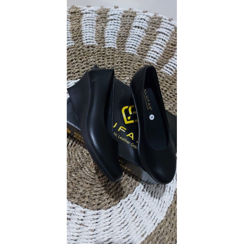 SEPATU KERJA LUFAS ORIGINAL || SEPATU LUFAS || WEDGES PERSIT || IKKT || PIA || JALASENASTRI || BHAYA