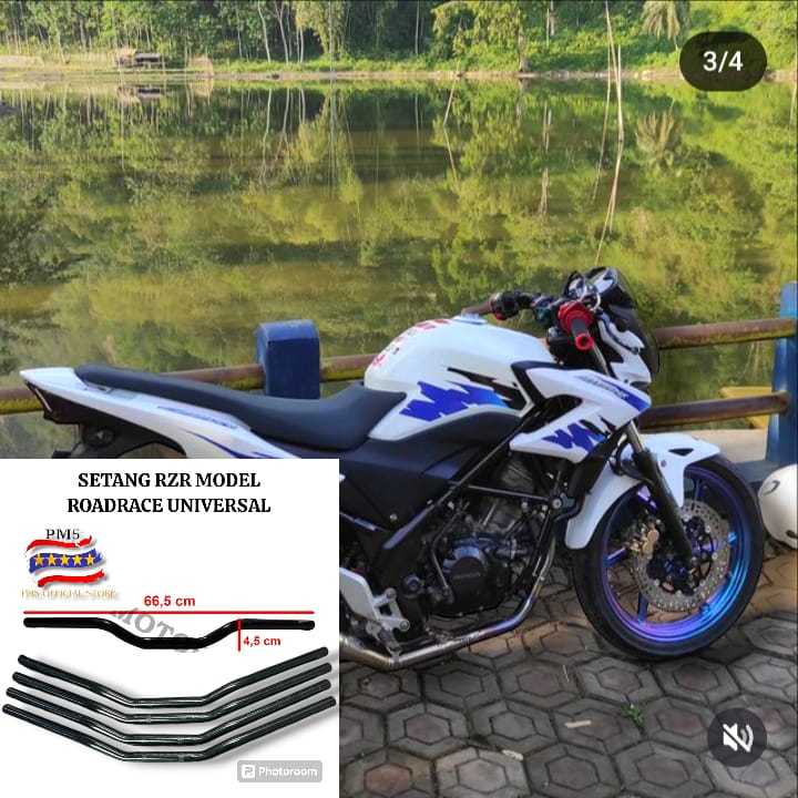 STANG SETANG RZR MODEL ROADRACE UNIVERSAL NON RAISER PNP HONDA CB 150 R OLD/CB 150 R NEW