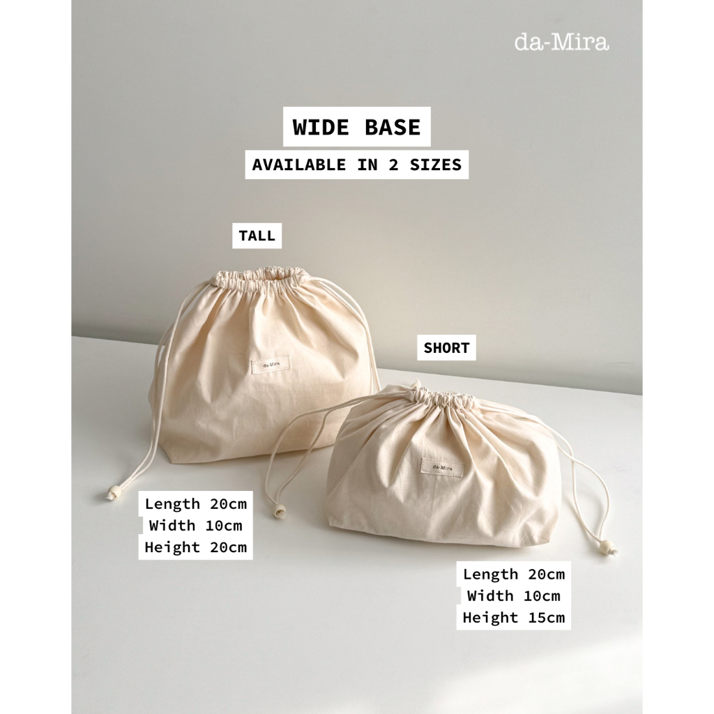 da-Mira | Handmade Inner Pouch | Daleman Tas Organizer Katun Handmade Original Premium