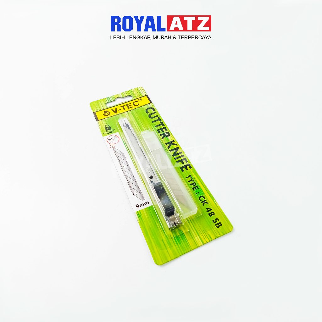 

V-TEC Pen Cutter / Cutter Knife Type CK 48 SB 30 Derajat
