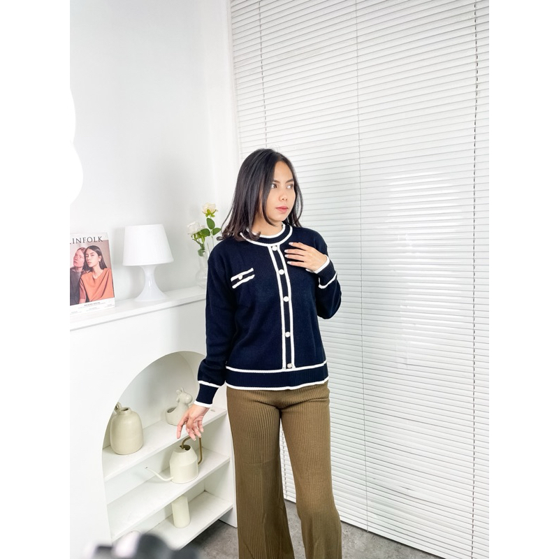 Alzi SWEATER RAJUT NONA SWEATER rajut baju rajut premium atasan wanita baju modern baju wanita viral