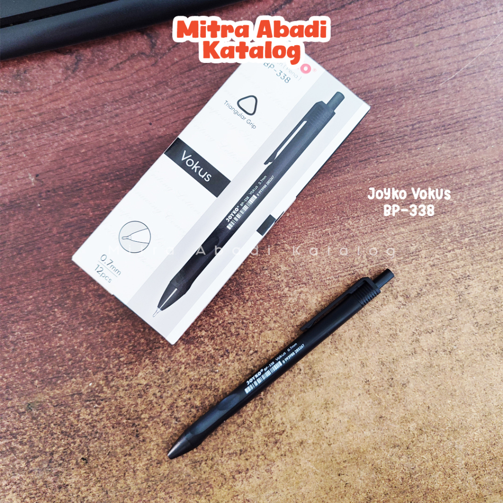 

(12 PCS) PULPEN JOYKO VOKUS BP-338 / 0,7 TINTA HITAM BOLPEN PENA SIMPLE MINIMALIS ORIGINAL ATK ALAT TULIS KANTOR SEKOLAH KULIAH KAMPUS LENGKAP MURAH / MITRA ABADI KATALOG YOGYAKARTA