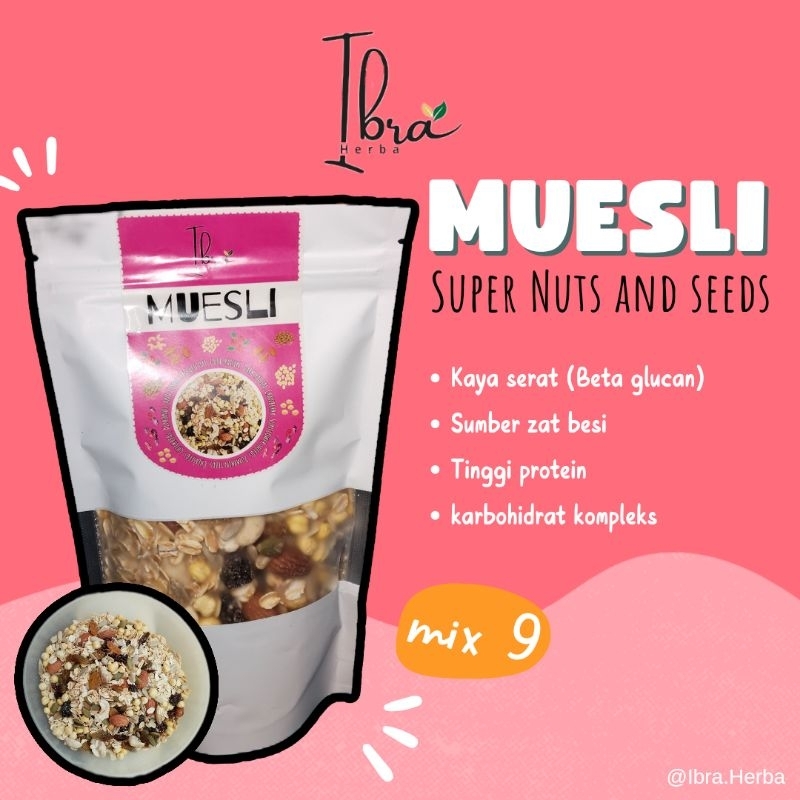

Muesli 150g super nuts and seeds mix 9