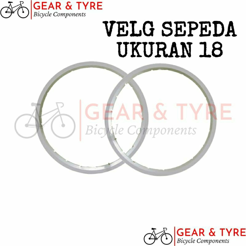 Velg Sepeda 18 Inch / Peleg Sepeda Ukuran 18 / Velg Sepeda Anak Ukuran 18 Almini (Aluminium)