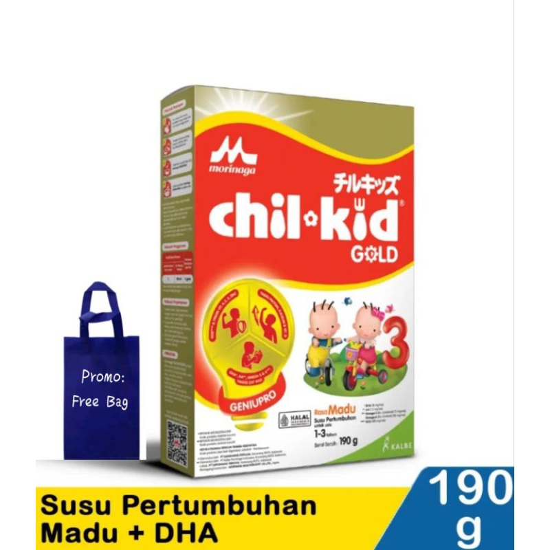 MORINAGA Chil- Kid GOLD 1-3 Tahun  Madu & Vanila  190 GR