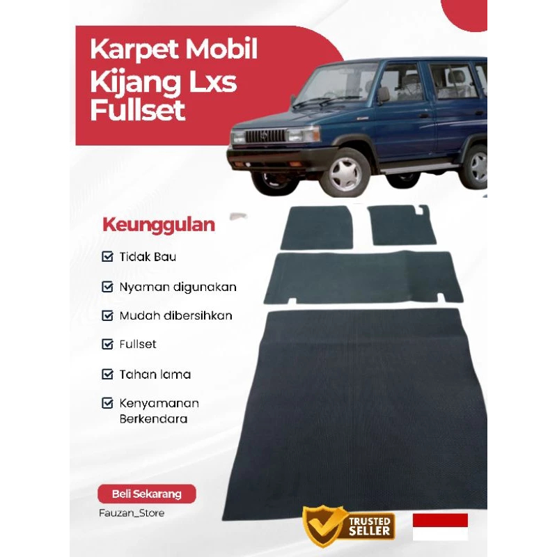 karpet karet kijang super Lxs fullset karpet alas kaki mobil kijang super
