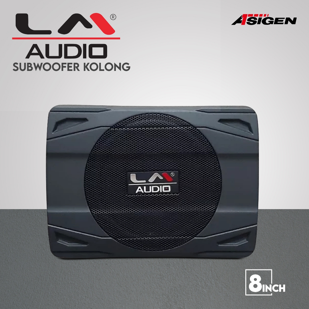 Subwoofer Aktif 8 inch LM Audio LM-80S - Slim Design untuk Kolong Mobil