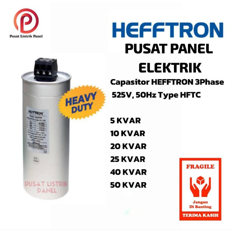 Capasitor bank 5/10/20/25/40/50Kvar 3Phase 525V, 50Hz