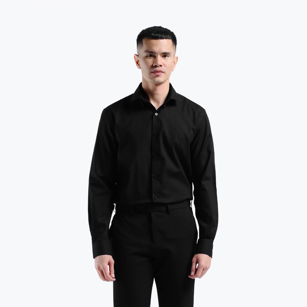 Heymale Clagary Spread Collar Baju Kemeja Pria Lengan Panjang