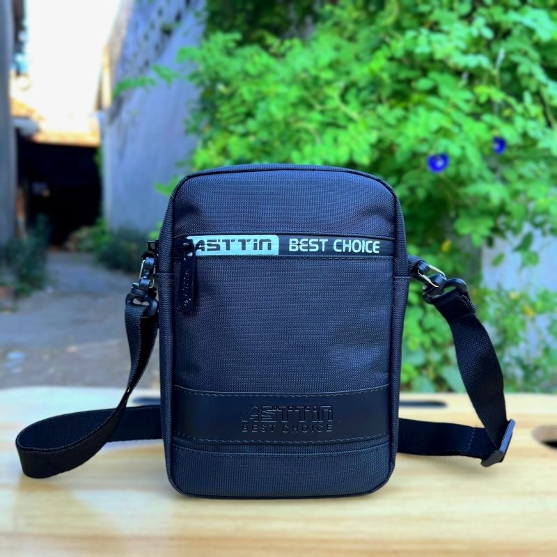 ASTTIN | Sling Bag Pria Kain Kanvas Premium | Tas Selempang Pria Original | Tas Bahu Pria Waistbag F