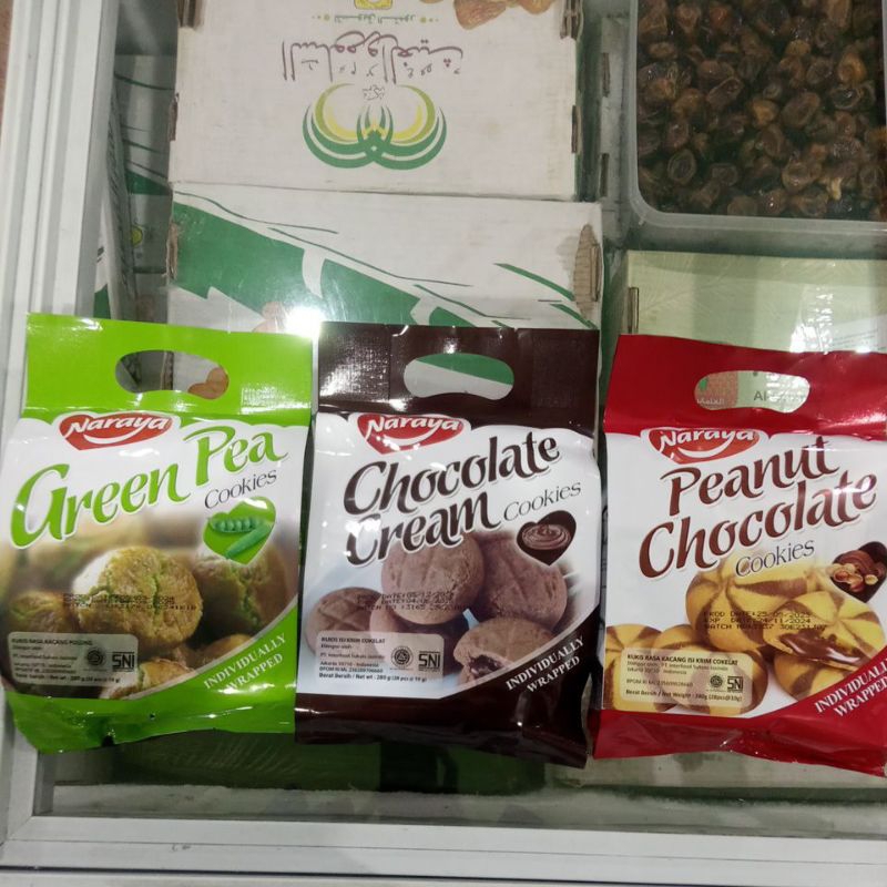 

Kukis Green Pea cokies, Peanut Chocolate Cookies,Kukis Isi Krim Cokelat / Cookies Chocolate Cream Naraya