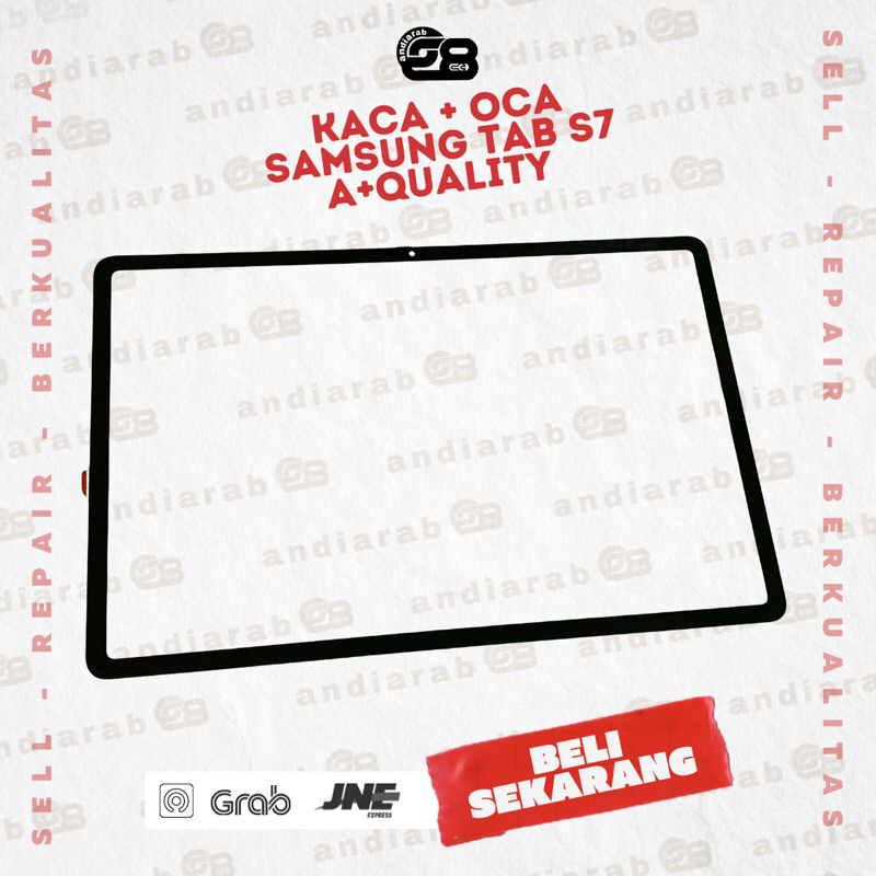 kaca depan Lcd + oca Samsung Tab S7 s8 S7+ s8+ plus S7 FE s8 ultra A+ QUALITY Touchscreen glass