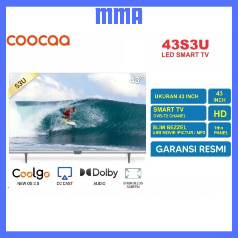 COOCAA 43INCH DIGITAL SMART TV COOCAA 43S3U