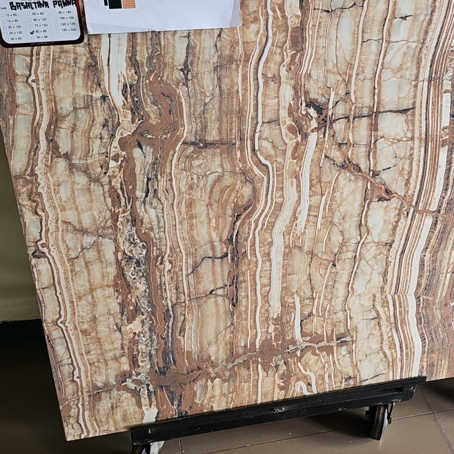 GRANIT LANTAI MOTIF SANDIMAS BASALTINA PANNA POLISHED 80X80 1.92M