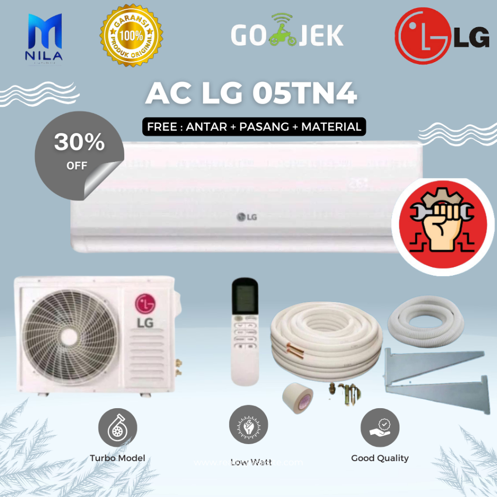 AC LG H05TN4 AC Split 1/2 PK Makassar