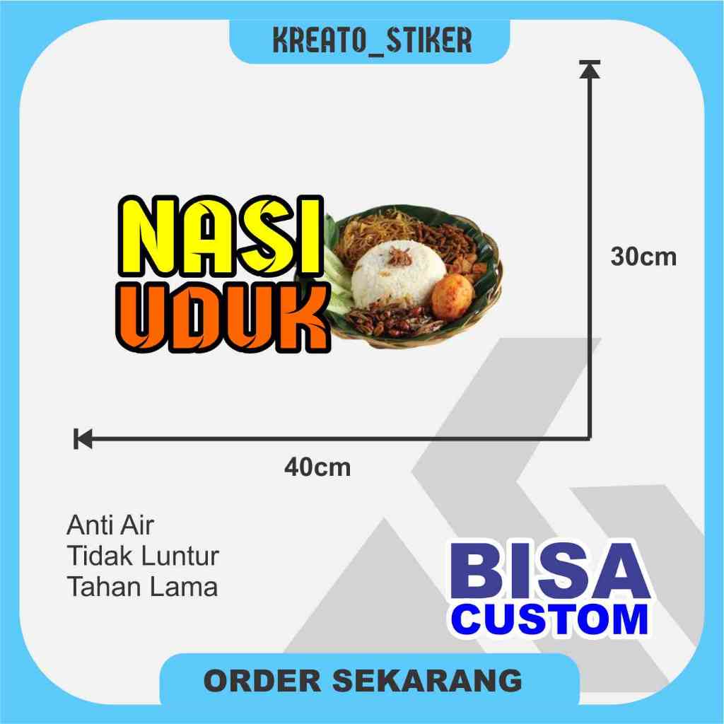 

Sticker Nasi Uduk Gerobak Etalase