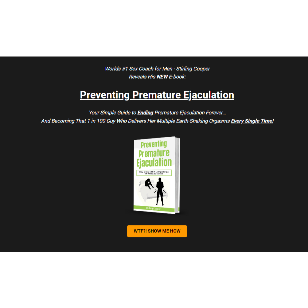 Prevent Premature Ejaculation (Stirling Cooper)