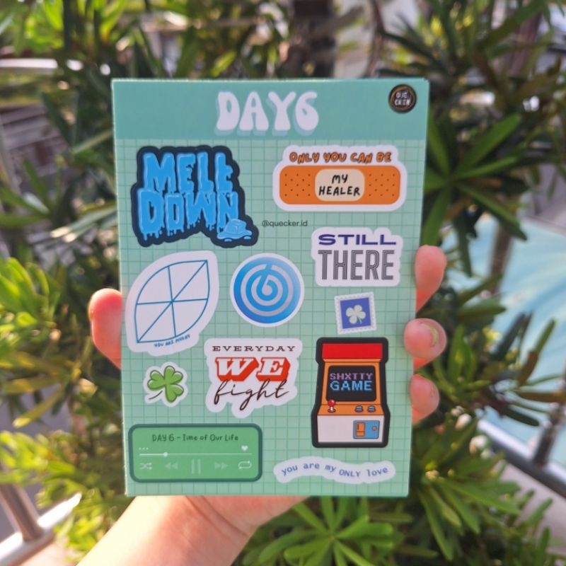 

DAY6 STICKER SET FANMADE KISS CUT ukuran A6 ready stock | Sticker sheet pack Laptop HP STICKER AESTHETIC MYDAY TINGGAL TEMPEL