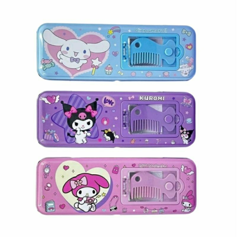 

(Bisa COD) Tempat Pensil Sanrio + Sisir