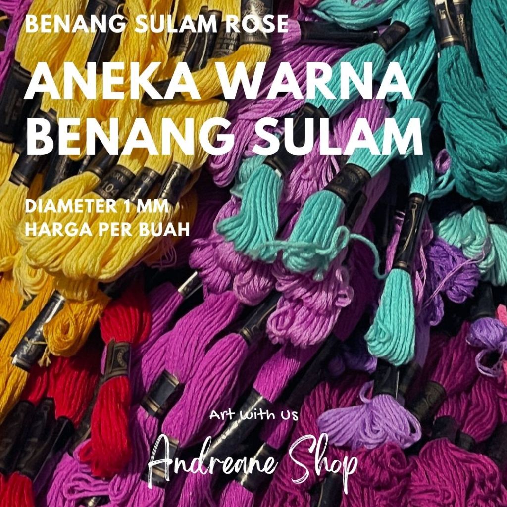 Benang Sulam Rose Nomer Seri 6 (1 buah)