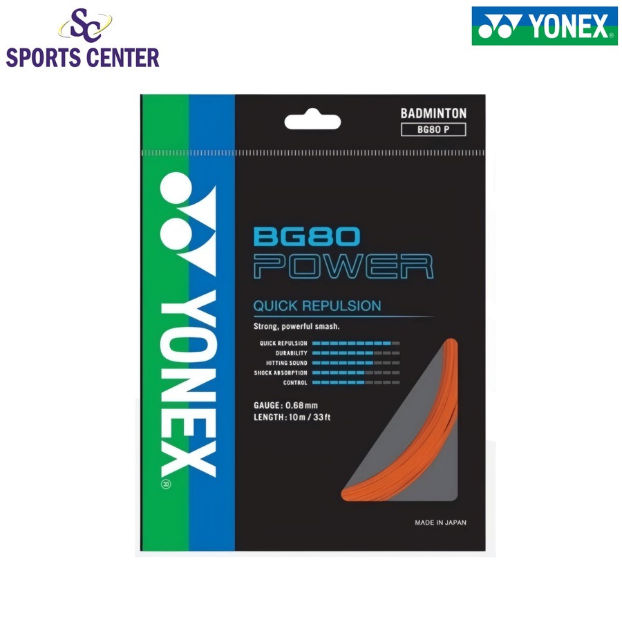 Senar / String Badminton Yonex BG 80 / BG-80/ BG80 Power