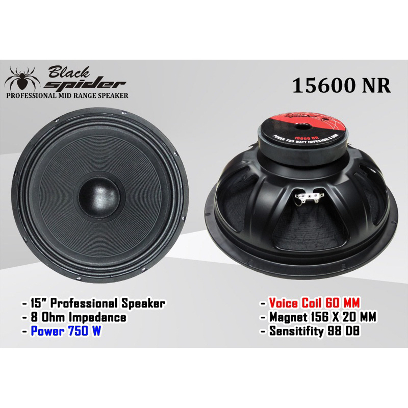 speaker 15” blackspider BS-15600/BS15600/BS 15600