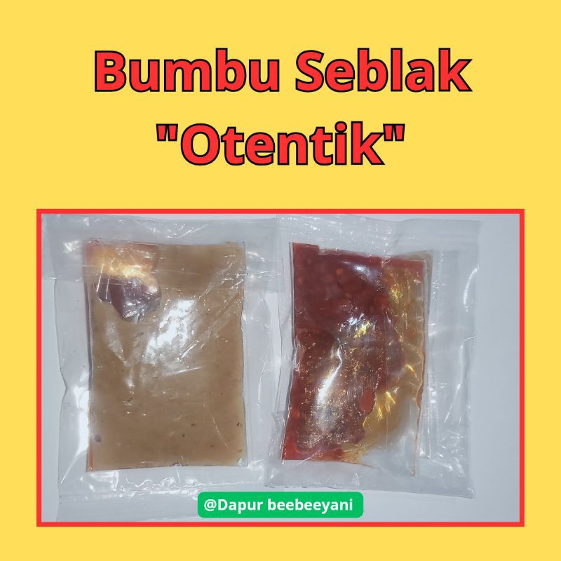 

BUMBU SEBLAK PREMIUM/OTENTIK/PRAKTIS/TANPA DIMASAK